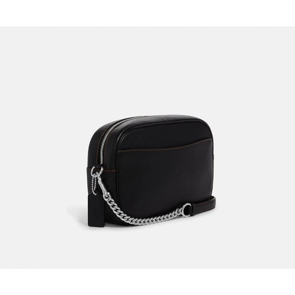 COACH JAMIE Camera Bag w Happy Dog Black Pebbled Leather CC791 NWT $398 - Picture 10 of 12